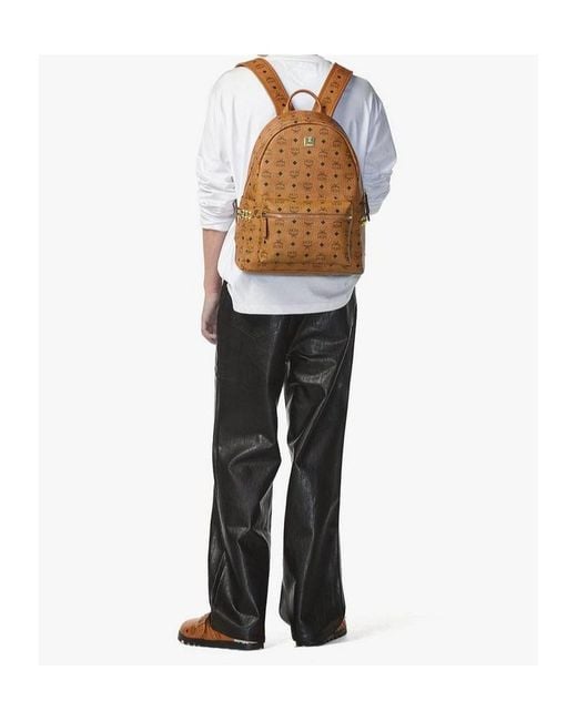 MCM Brown Stark Backpack for men