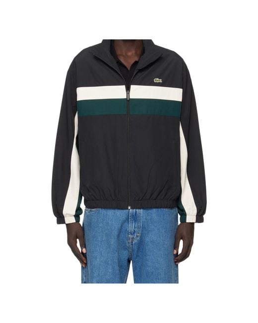 Lacoste Black Long-Sleeved Casual Jacket for men