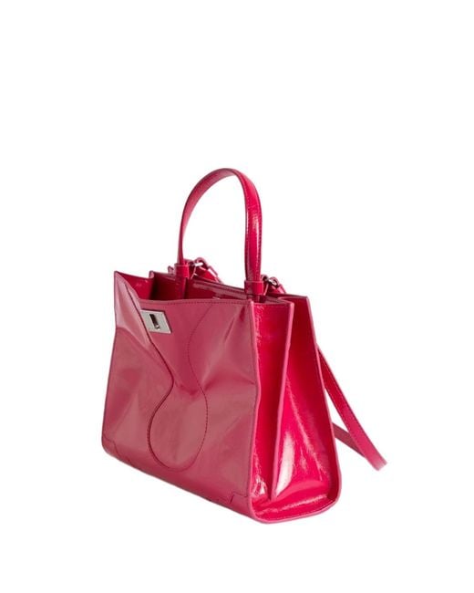 Zadig & Voltaire Red Jack Patent Nano Bag