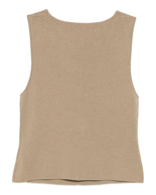 AYA MUSE Natural Knitted Vest