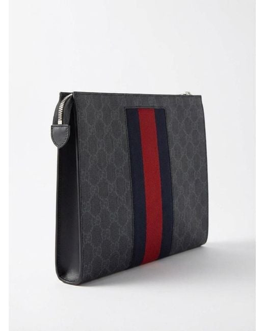 Gucci Blue Gg Supreme Web Cosmetic Case for men