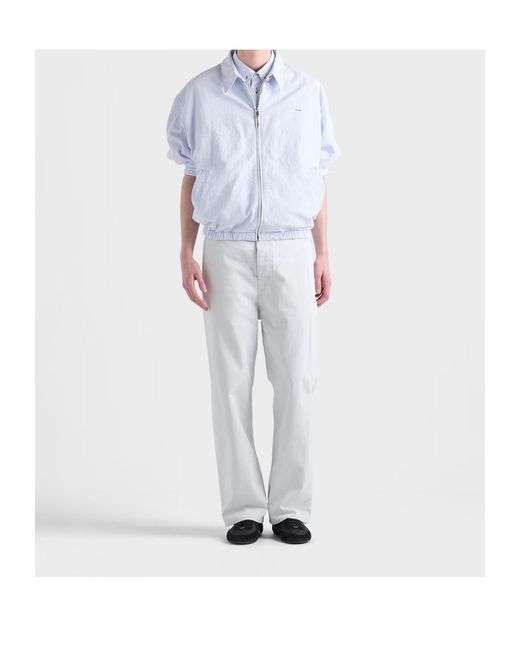 Prada White Chambray Shirt for men