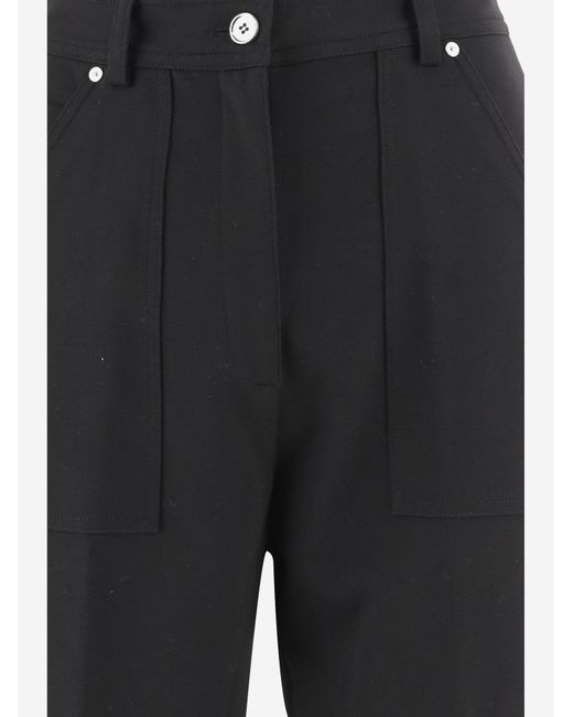 Pinko Black Regular Fit Straight Leg Pants