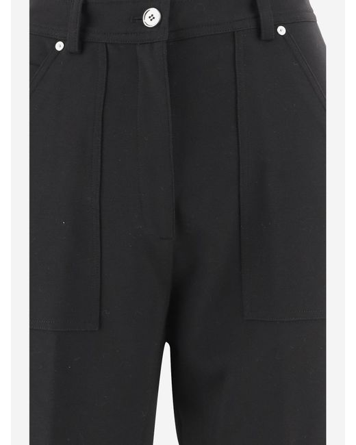 Pinko Black Regular Fit Straight Leg Pants