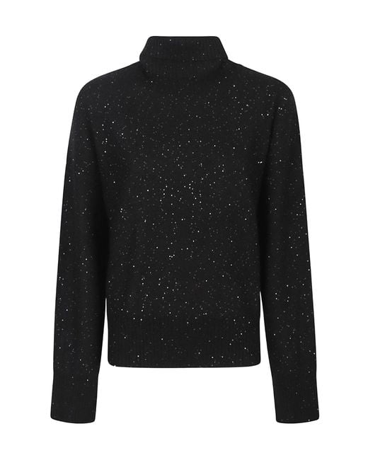 Fabiana Filippi Black Turtle Neck Sweater