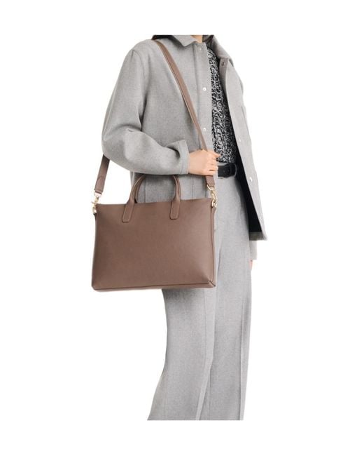 Longchamp Gray Le Foulonné S Briefcase for men