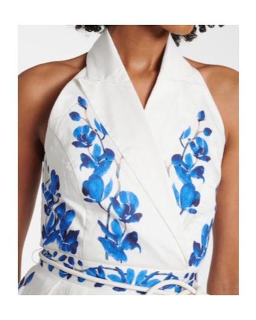 Rebecca Vallance Orchid Blues Floral Midi Dress