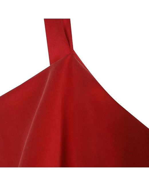 Maria Lucia Hohan Red Tamara Lace-Up Maxi Dress