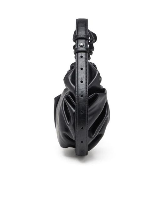 DIESEL Black Grab D Hobo Shoulder Bag