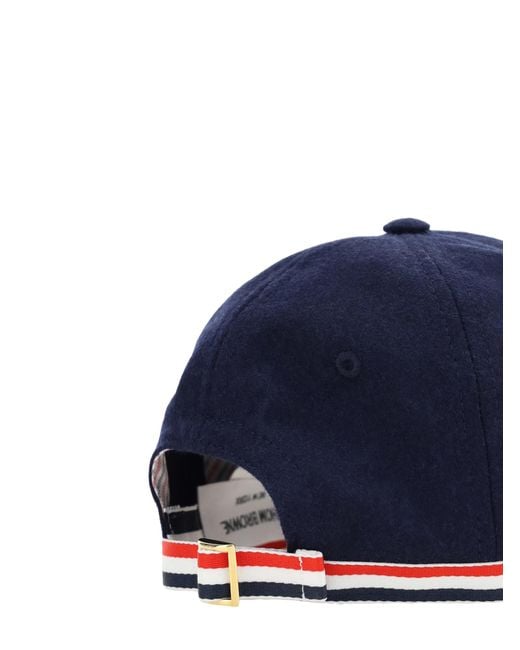 Thom Browne Blue Gg Bow Baseball Cap