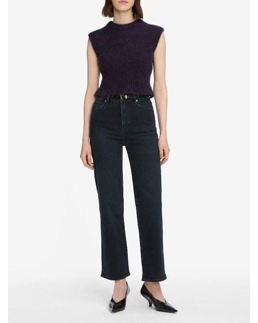 FRAME Blue Buttoned Jeans