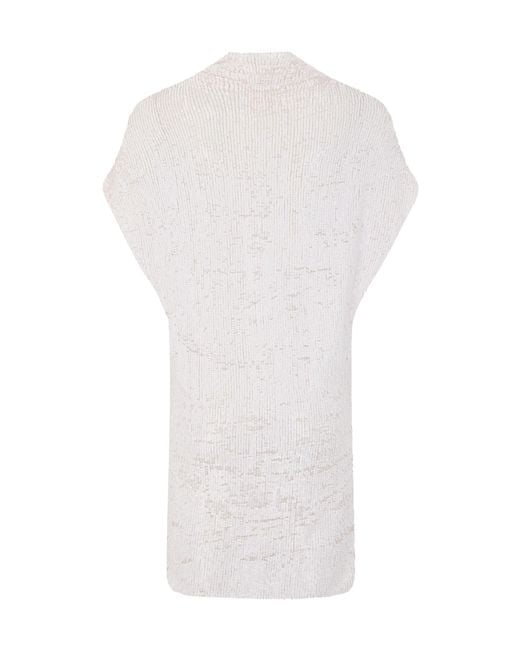 P.A.R.O.S.H. White Soft-Fabric Dress