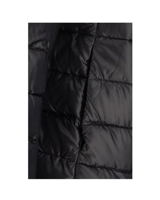 Herno Black Puffer High-Neck Jacket