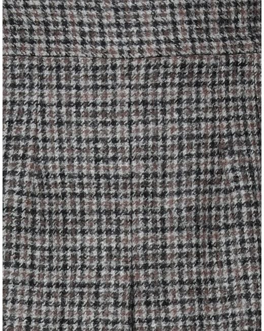 Dolce & Gabbana Gray Pleated Striped Skirt