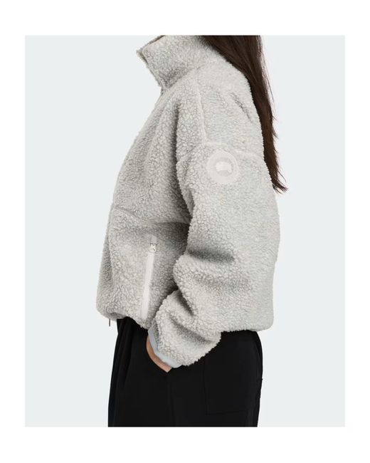 Canada Goose Gray Simcoe Zip Up Fleece Jacket