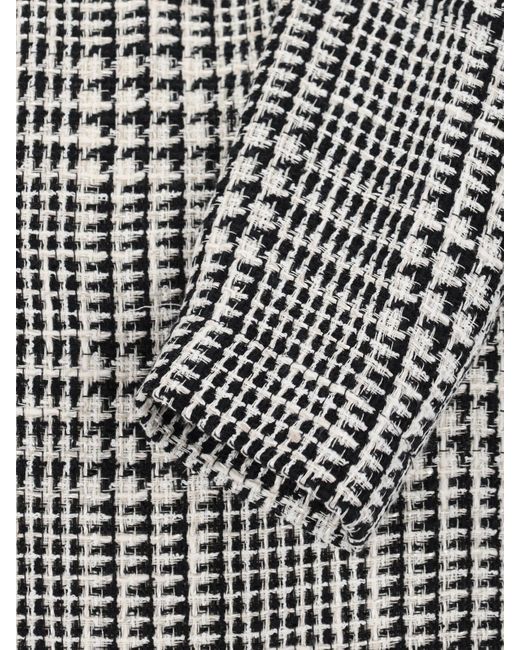 Gianluca Capannolo Gray Houndstooth Shift Dress