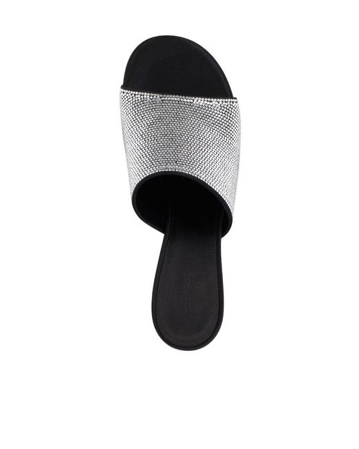 Givenchy White G Cube Mules