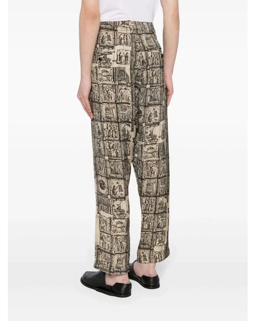 Uma Wang Multicolor Waist Strap Casual Pants for men