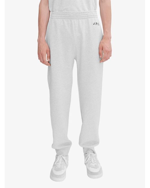 A.P.C. White Sweatpants for men