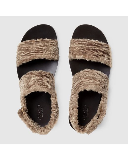Gucci Brown 2015 Re-Edition Series Sandals for men