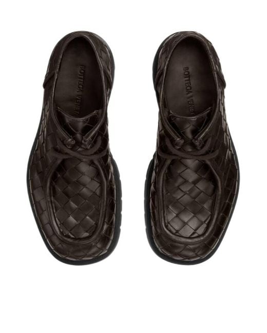 Bottega Veneta Brown Haddock Lace-Up Shoes for men