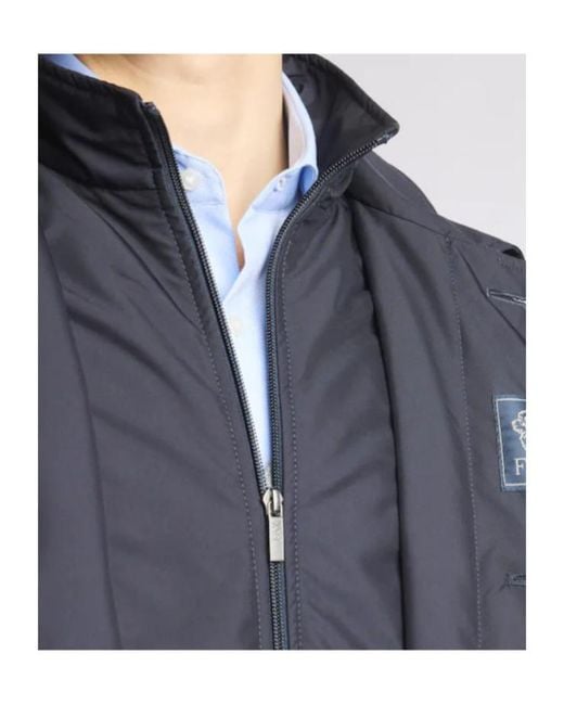 Fay Blue Morning Double-Front Coat for men