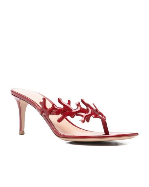 Gianvito Rossi Pink Ocean Slip-On Thong Sandals