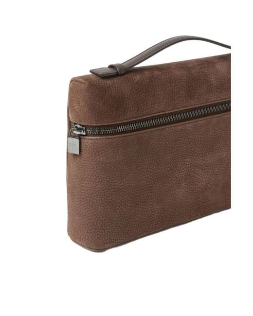 Loro Piana Brown Extra Pouch L29 for men