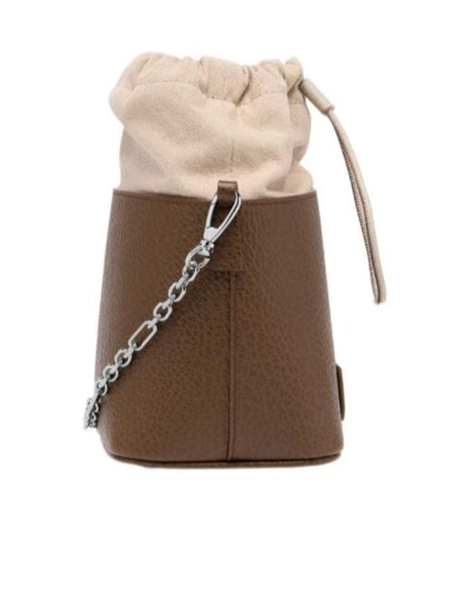 Maison Margiela Brown 5Ac Chain Bucket Bag
