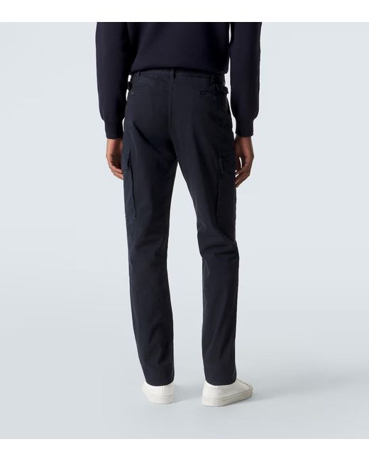 Ralph Lauren Blue Cotton-Blend Cargo Pants for men