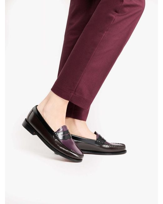 G.H.BASS Black Weejuns Leather Loafers