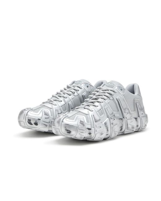 DIESEL White S-D-Griffe Low Sneakers for men