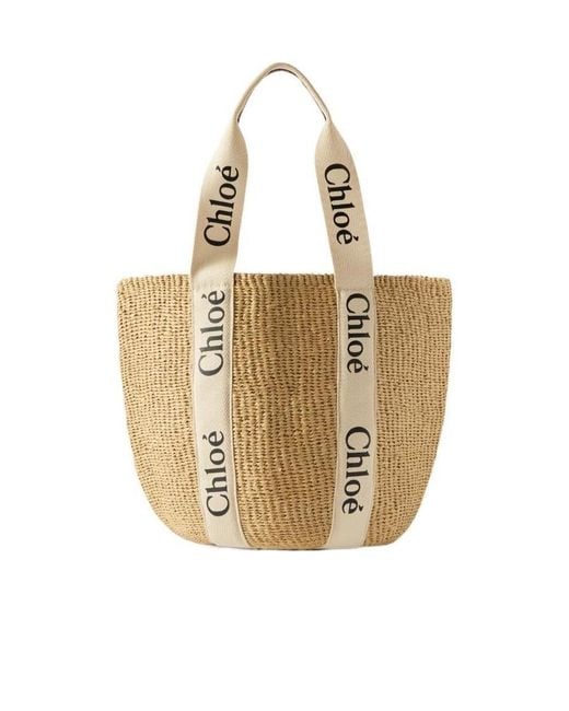 Chloé Metallic Woody Large Handbag