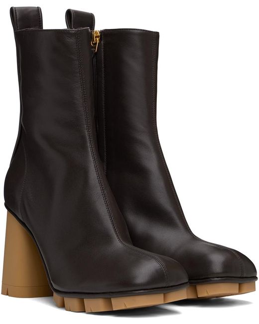 Bottega Veneta Black Shore Ankle Boots