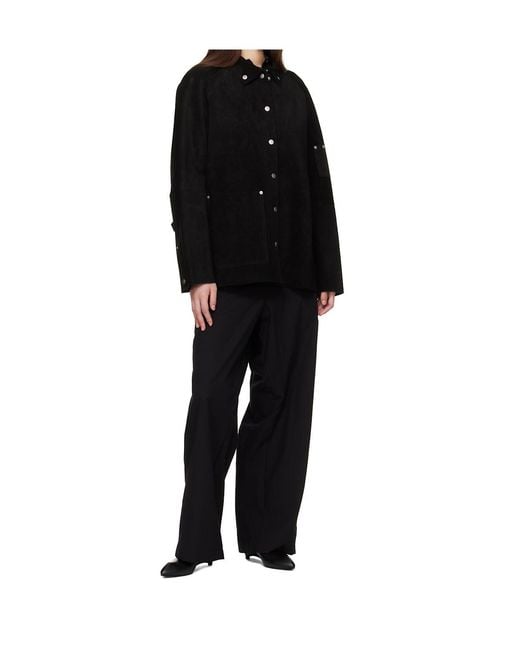Studio Nicholson Black Long-Sleeved Casual Jacket