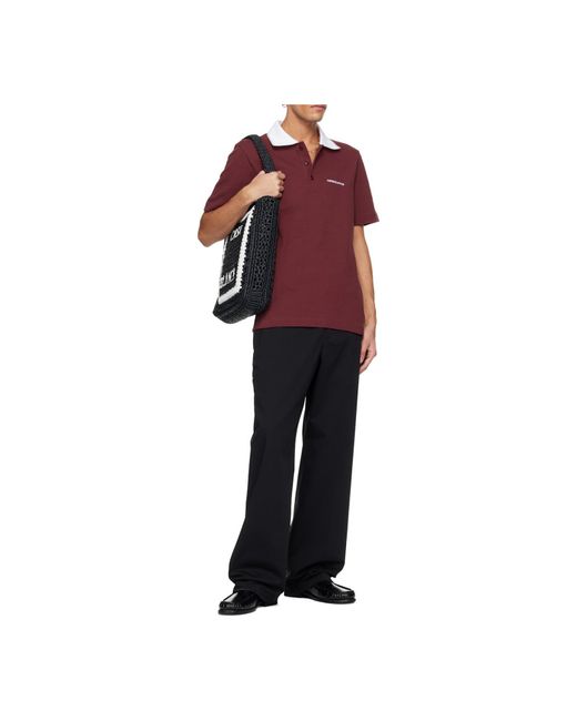 Casablanca Logo Embroidered Polo Shirt for men