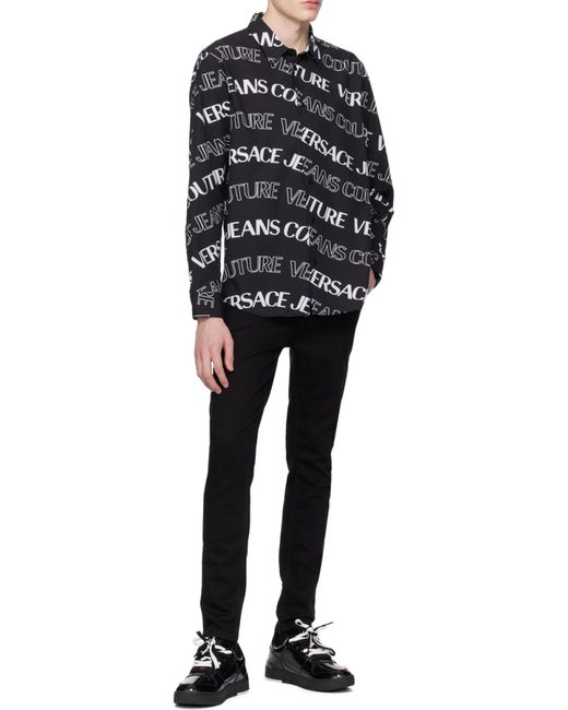 Versace Jeans Black Shirts for men