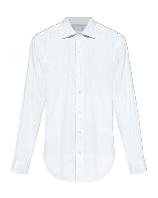 Eleventy White Button-Down Shirt for men