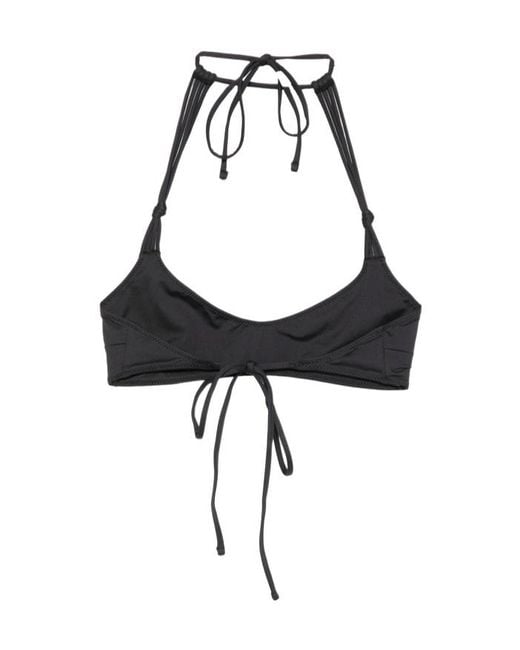 Frankie's Bikinis Black Tie-Side Bikini