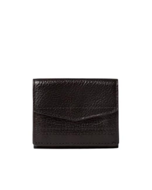 Lemaire Black Gear Flap Wallet