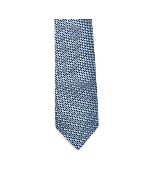 Tom Ford Blue Micro-Patterned Tie for men