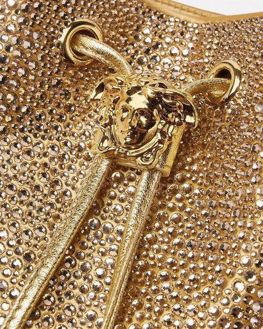 Versace Natural La Medusa Drawstring Mini Bag