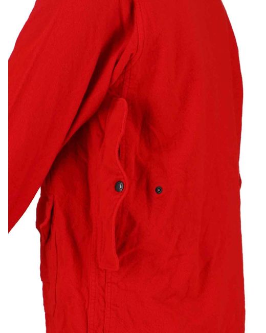Junya Watanabe Red Surchemise À Poche Devant for men