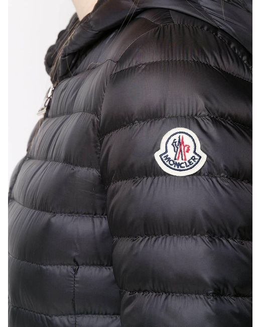 Moncler Black Hooded Down Jacket