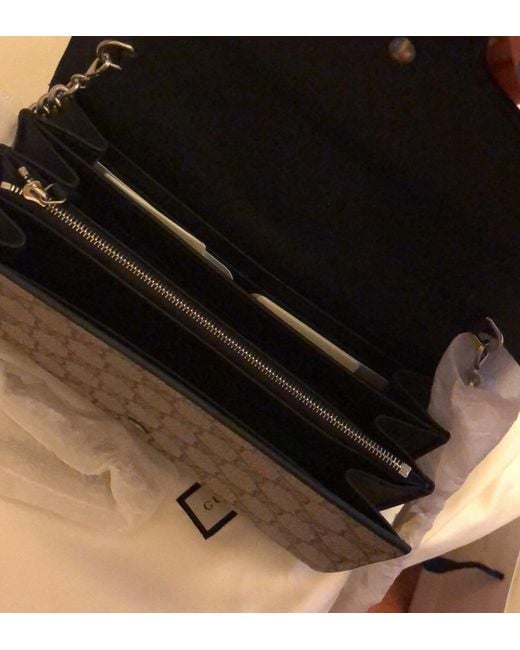 Gucci Gray Gg Supreme Chain Wallet