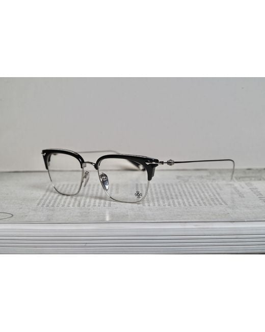 Chrome Hearts White Sluntradiction Square-Frame Sunglasses for men