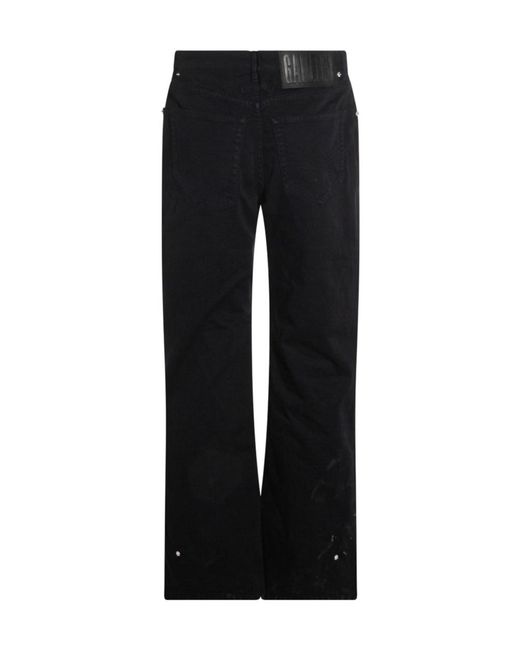 Jean Paul Gaultier Black Logo Patch Jeans