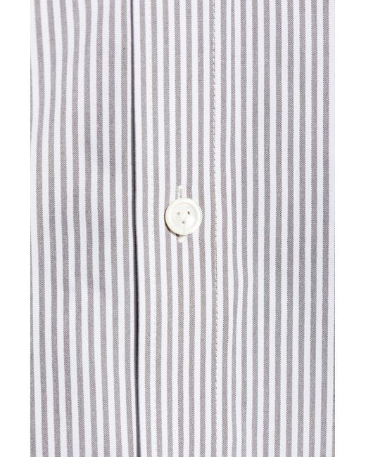 Bottega Veneta White Striped Shirt for men
