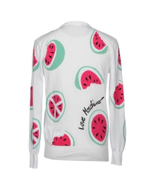 Moschino Pink Printed Pattern Sweater for men