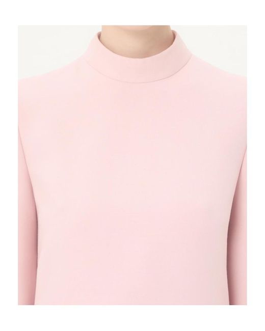 Valentino Pink Crepe Couture Dress With Feathers